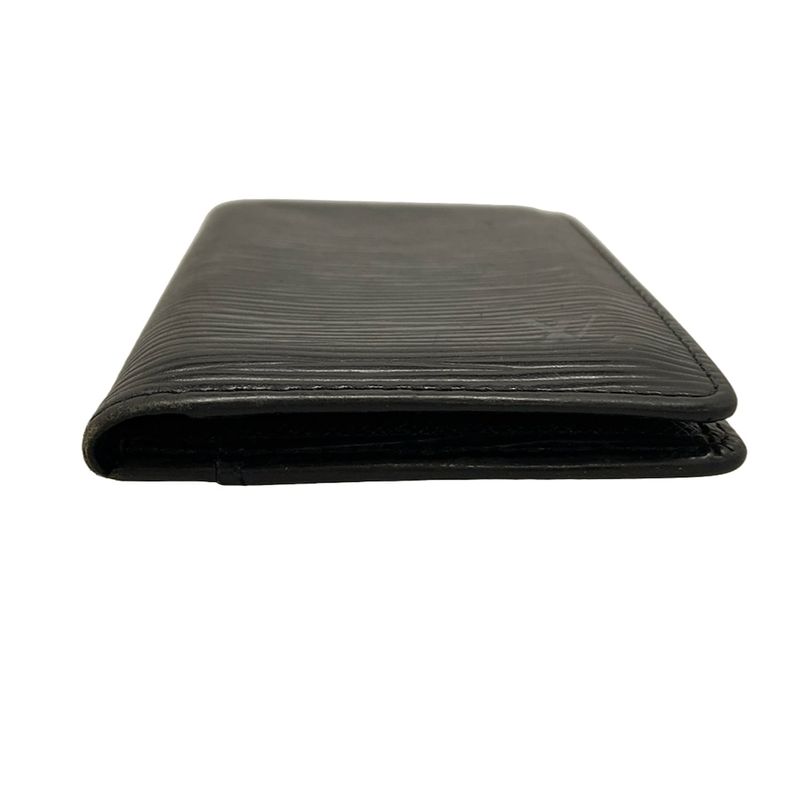 Louis Vuitton Epi Card Case With Organizer De Poche M63582 Noir Black Leather