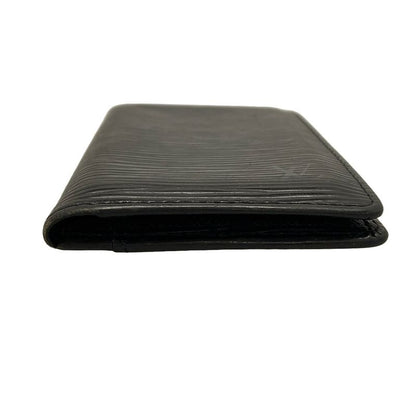 Louis Vuitton Epi Card Case With Organizer De Poche M63582 Noir Black Leather