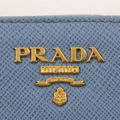 Prada Saffiano Astrale Light Blue Women's Fold Wallet