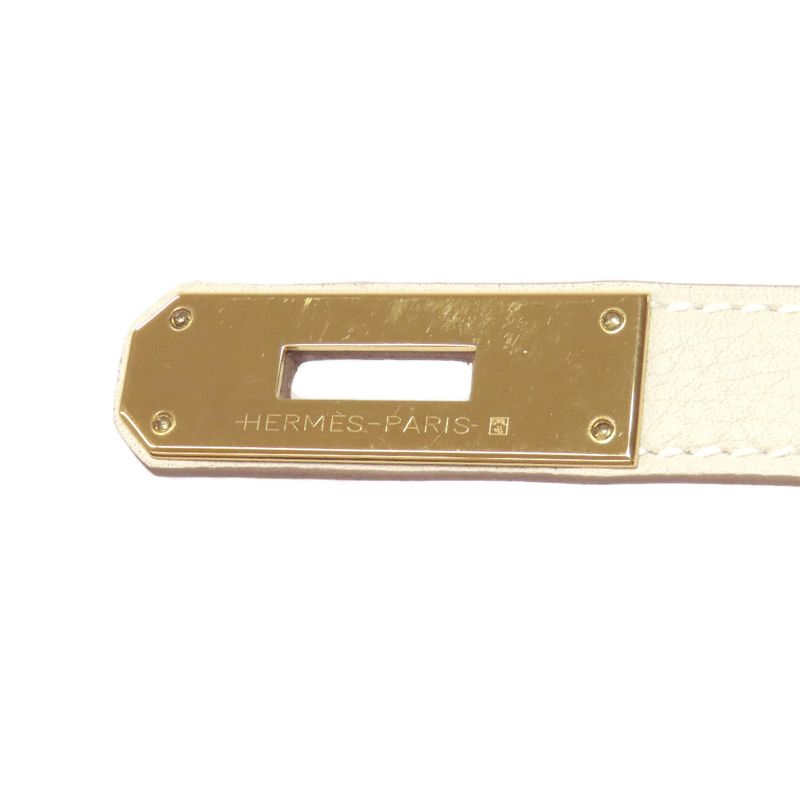 Hermes Birkin 30 Nata Gold Hardware Handbag Taurillon Women