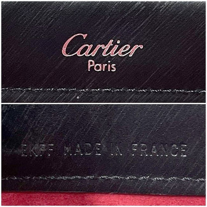 Cartier Tote Bag Black Trinity Excellent Condition Preowned Leather