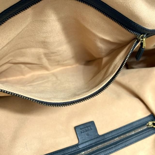 Gucci 515937 Tote Handbag Bag Shoulder Taiga Head GG Marmont Patent Leather