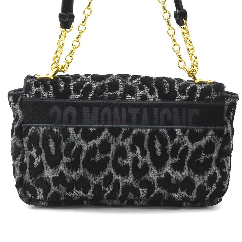 Christian DIOR Shoulder Bag Leopard Caro