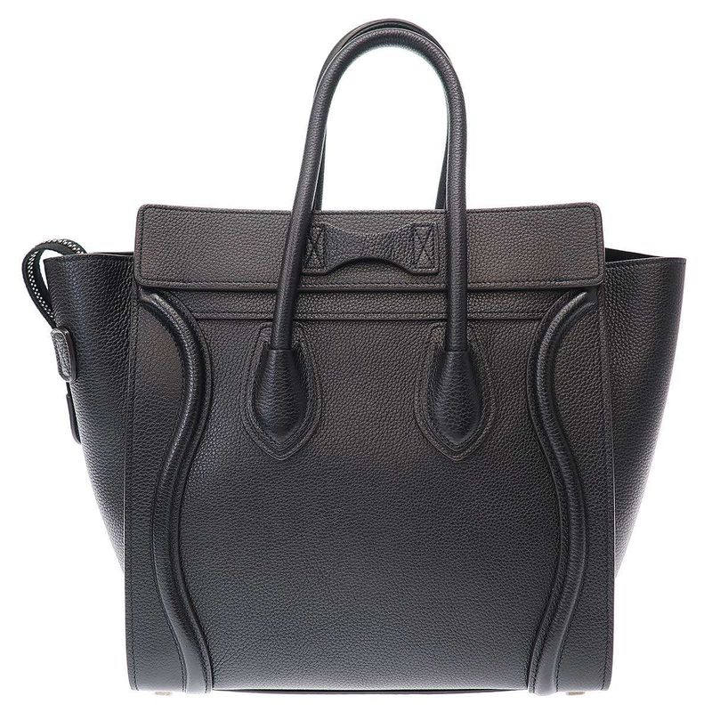 Celine Luggage Micro Shopper Handbag 189793dru 38no E-at-1201 Black