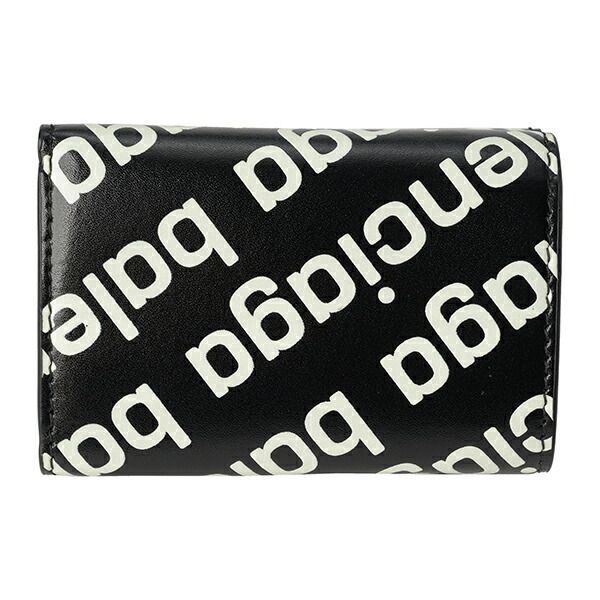 Balenciaga Trifold Wallet Cache Black/white