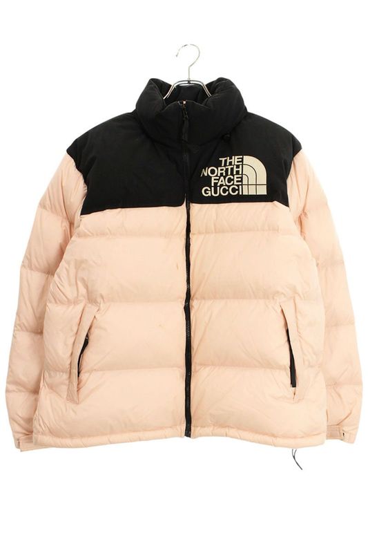 Gucci X The North Face THE North FACE 663733 Xluhp Logo Embroidered Down Jacket