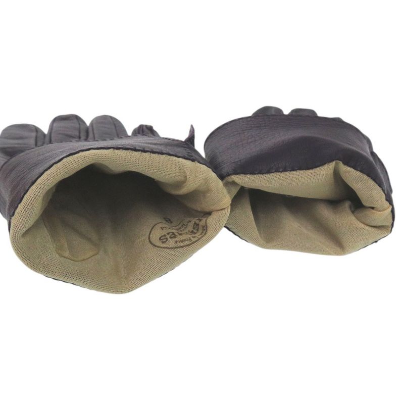 Hermes Hhardware Gloves Goth Leather Purple 0488 Hermes