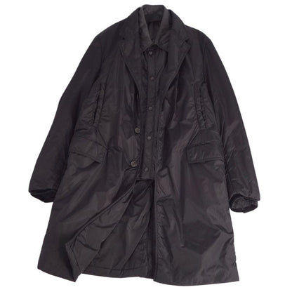 Prada Coat Long Coat Cotton Filled Outerwear Men's Ita