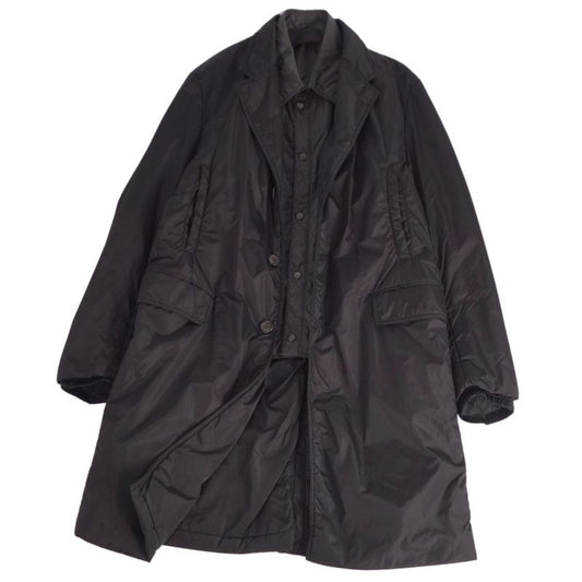 Prada Coat Long Coat Cotton Filled Outerwear Men's Ita