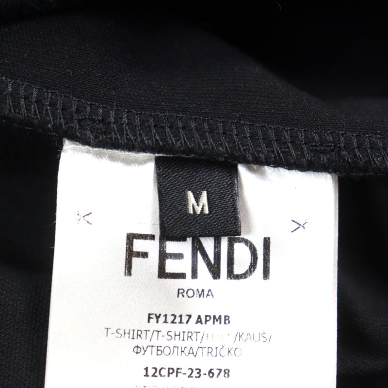 Fendi Fy1217 Made In 2023 100% Cotton Sequins With Logo Crew Neck Short Sleeves