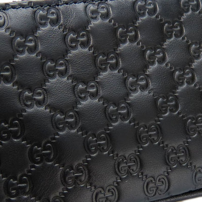 Gucci Coin Case 544476 Striped Leather Black Silver Hardware Small Case Key