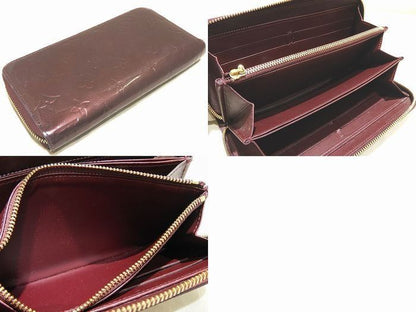 Louis Vuitton Long Wallet Zippy Wallet M91536 Vernis Rouge For Vist Ladies
