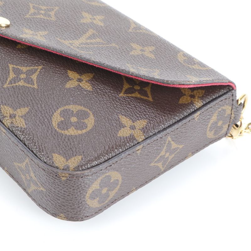 Current Louis Vuitton Monogram Pochette Felicie M81896 Shoulder Bag Crossbody