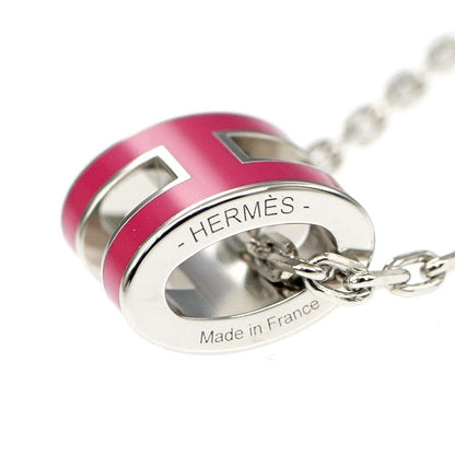 Hermes Necklace Pop Ash Mini Pendant Le Jugalante Silver Color Accessori