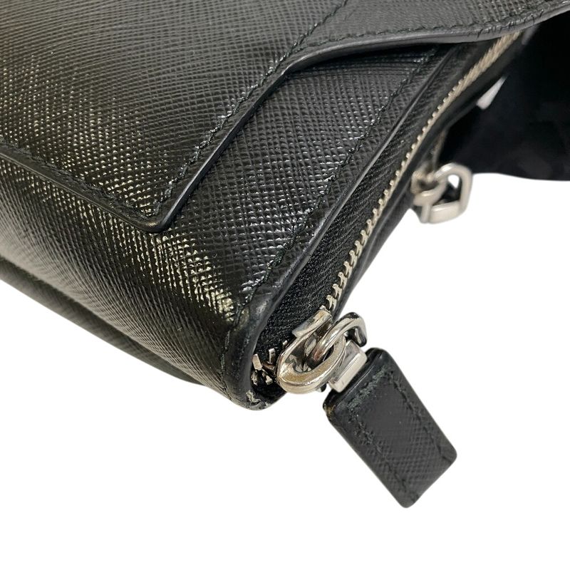 Prada 2vh156 Waist Pouch Triangle Logo Plate Body Bag Cabas  Brand Shoulder