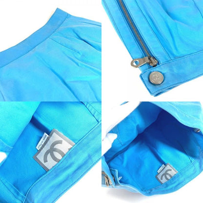 Chanel Skirt Logo CC Coco Mark P19433 Cotton Blue