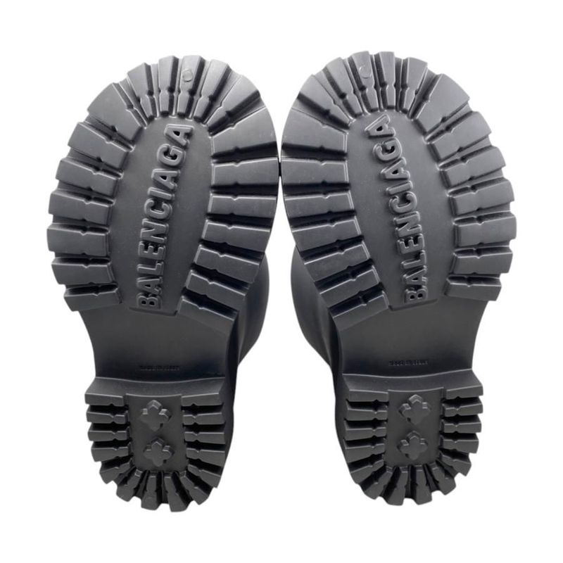 Balenciaga Boots Steroid Rubber 770589 40 Size Logo Black Steroid Boot Balenciag