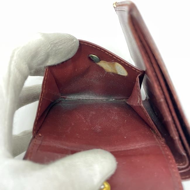 Cartier Fold Wallet Ec22900 Bordeaux Must Vintage