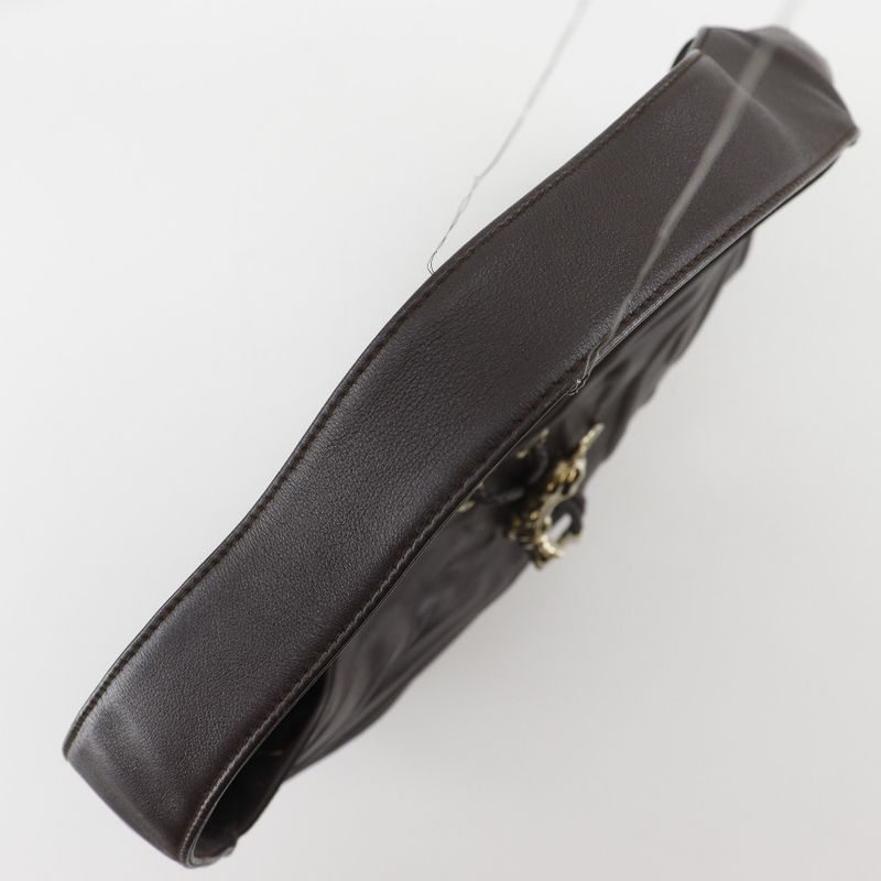 Cartier Panthère Panther Leather Brown Women's Shoulder Bag