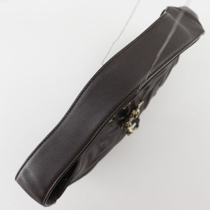 Cartier Panthère Panther Leather Brown Women's Shoulder Bag