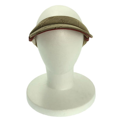 Prada - Canvas Jacquard Sun Visor - M - Beige Red - Women's