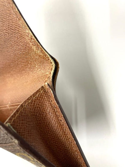 Louis Vuitton ルイ・ヴィトン モノグラム ポルトフォイユ・3カルトクレディ円 長財布 M61818 ブラウン スペイン製