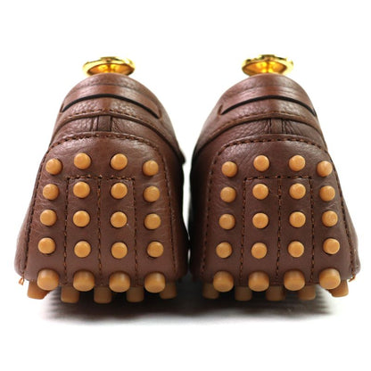 Gucci 367923 Bamboo Tassel Leather Loafer Driving Shoes Brown 8.5 Storage With