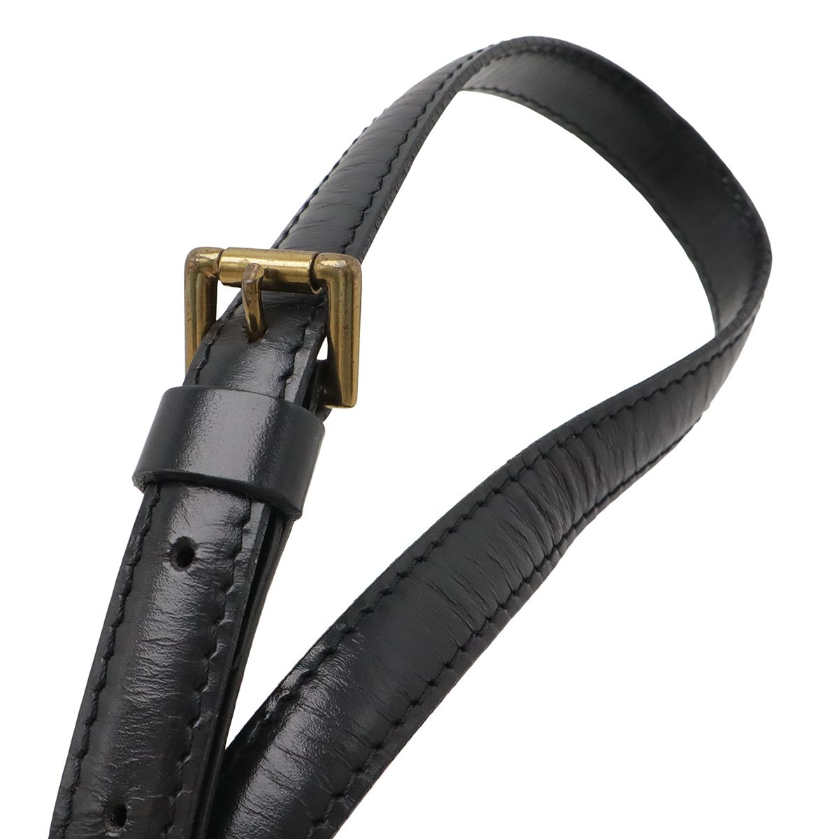 Louis Vuitton Epi Mini Saint-cloud Shoulder Bag Pochette Crossbody Leather Noir