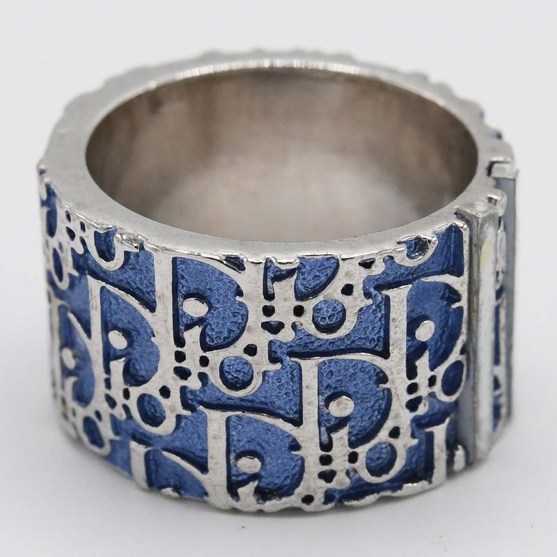 Christian DIOR Ring Trotter Approx 8.5 Blue Accessories Ladies With Box H1790