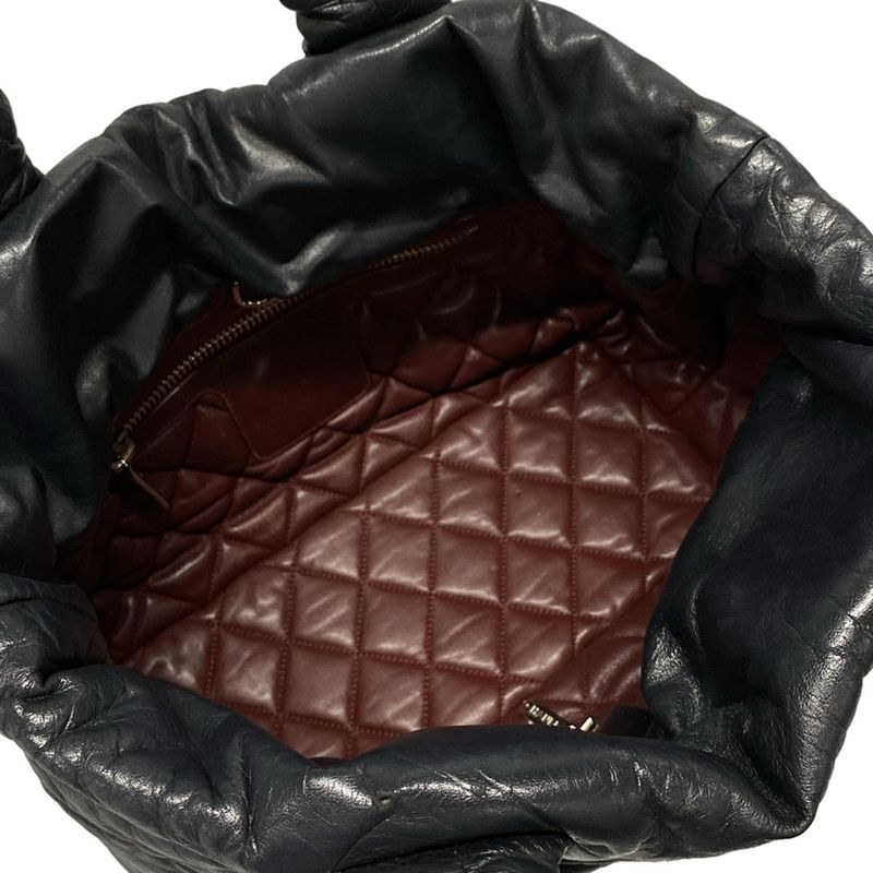 Chanel Tote Bag Coco Cocoon PM Black Lambskin