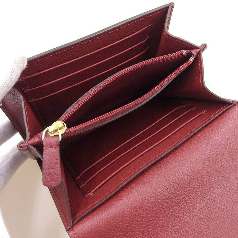 Cartier Current Saleitem C De Cartier Leather Bifold Wallet With Box