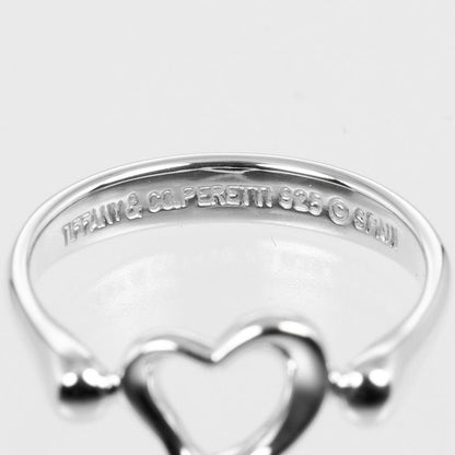 Tiffany & Co Open Heart Silver 925 Size 12 Ladies' 2.63g Ring