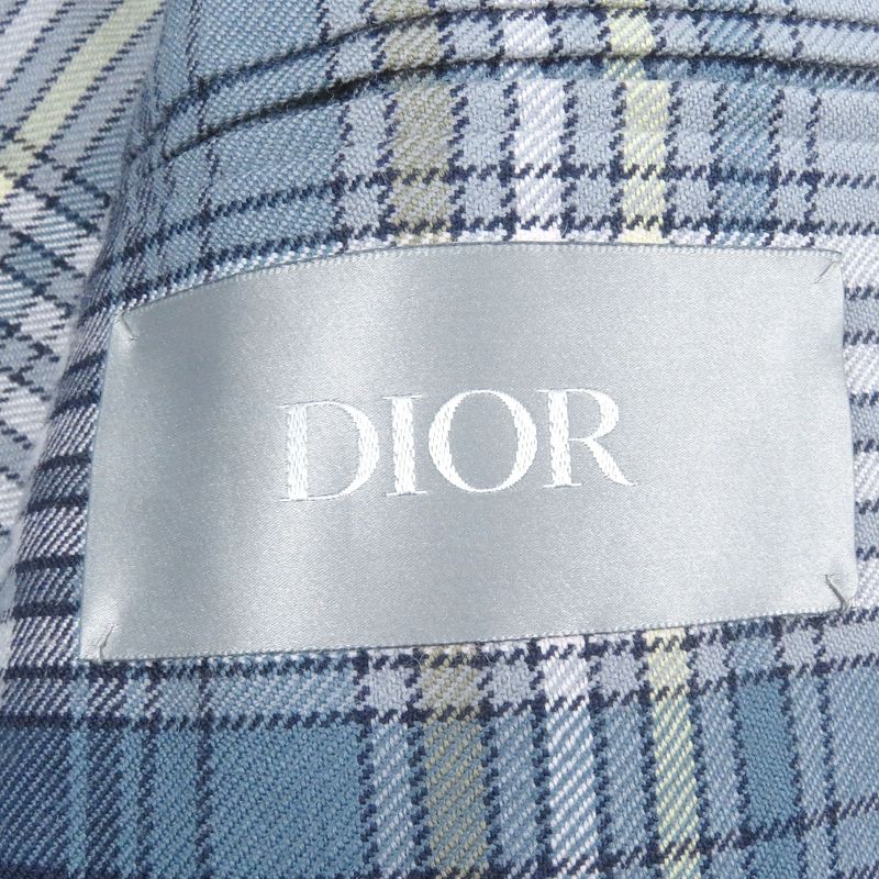 DIOR Homme 2025 513c350a6471 Logo Embroidery Checkered Back Double Face