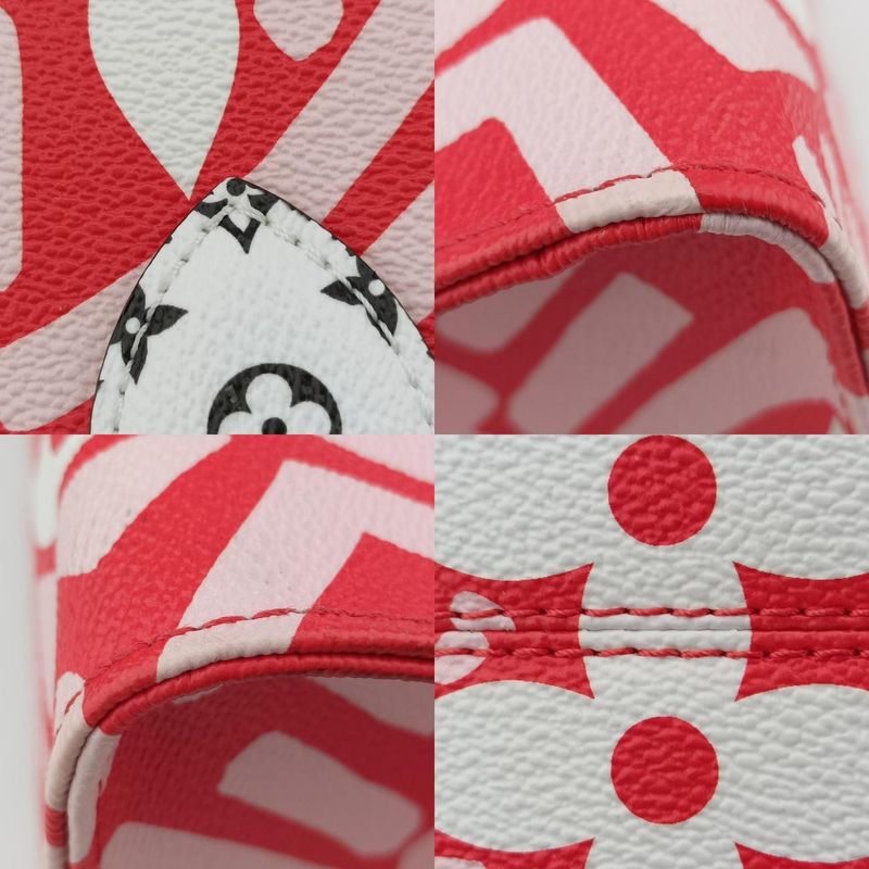 Louis Vuitton On The Go GM White And Rouge Monogram Giant M45356 Fn2260