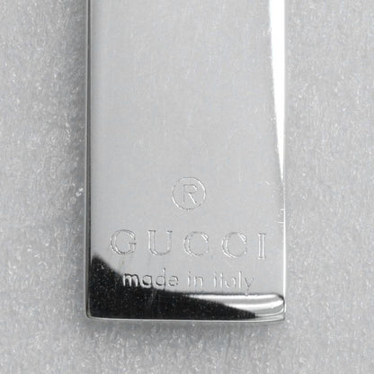 Gucci Logo Bar Double Ball Chain Silver 925 Unisex 23.9g Necklace