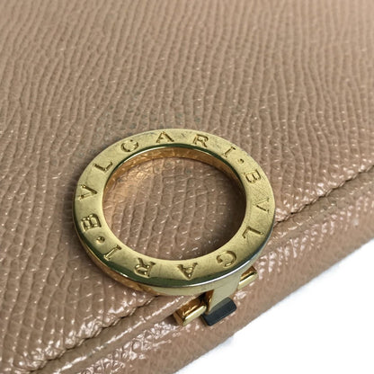 Bvlgari Bifold Long Wallet Bvlgari Bvlgari Leather 291025 Pink Beige