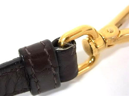 Prada Leather Shoulder Strap For Bag Crossbody Shoulder Strap Brown Fh7642