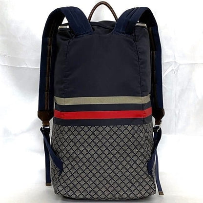 Gucci Backpack Navy Gray Diamante
