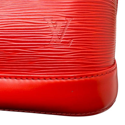 Louis Vuitton Alma Epi Alma Epi Hand Bag M52147 Red Leather with Box Sn3154