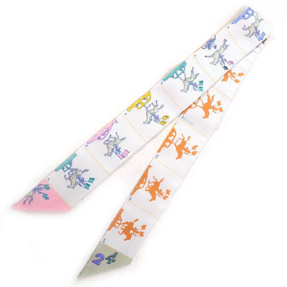 Hermes 064150s 07 Hermes Parade Hermes Parade 100% Silk Gris Pe Lou / Veil/jeann