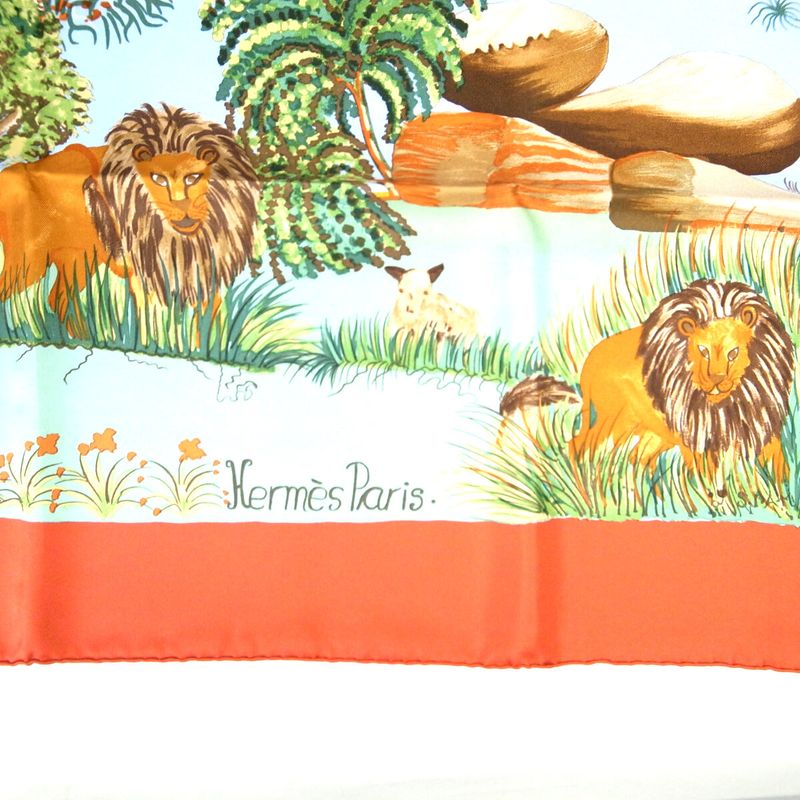 Hermes Carré 90 (nuba Mountain) 100% Silk Scarf Women's Pawnshop Listing