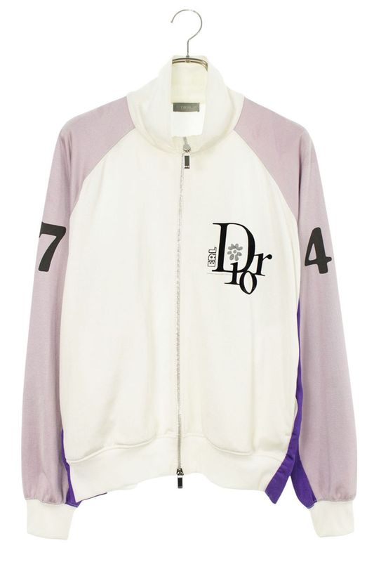 Dior X ERL 23AW 313j431a0809 Zip Up Logo Track Jacket Men's M