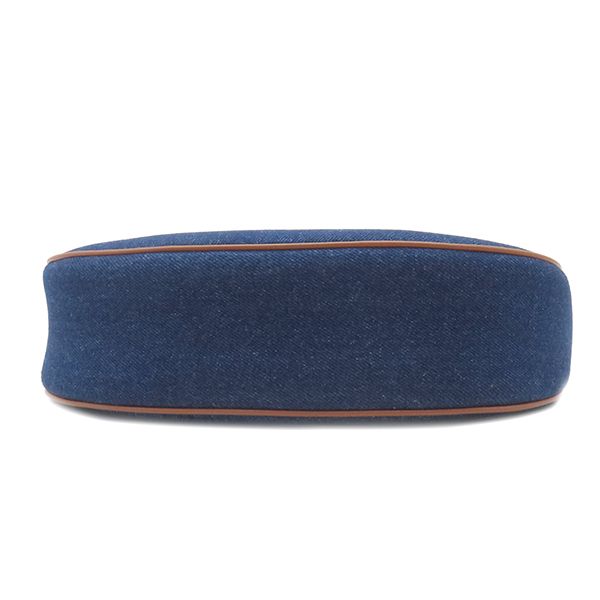 Celine Handbag Ava Denim Calf Navy×tan Gold Hardware Navy Blue Brown 193952dka