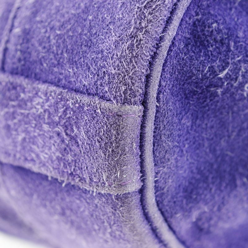 Hermes Market GM Suede Purple 0L Women's Shoulder Bag