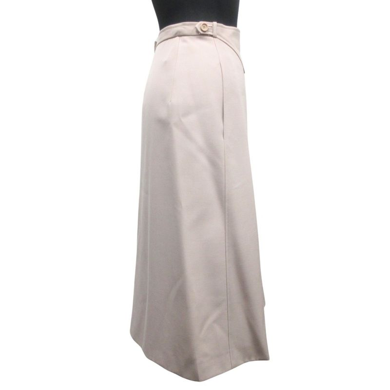 Christian DIOR Flared Center Pleated Skirt Bottoms Vintage M Pink Women's Used