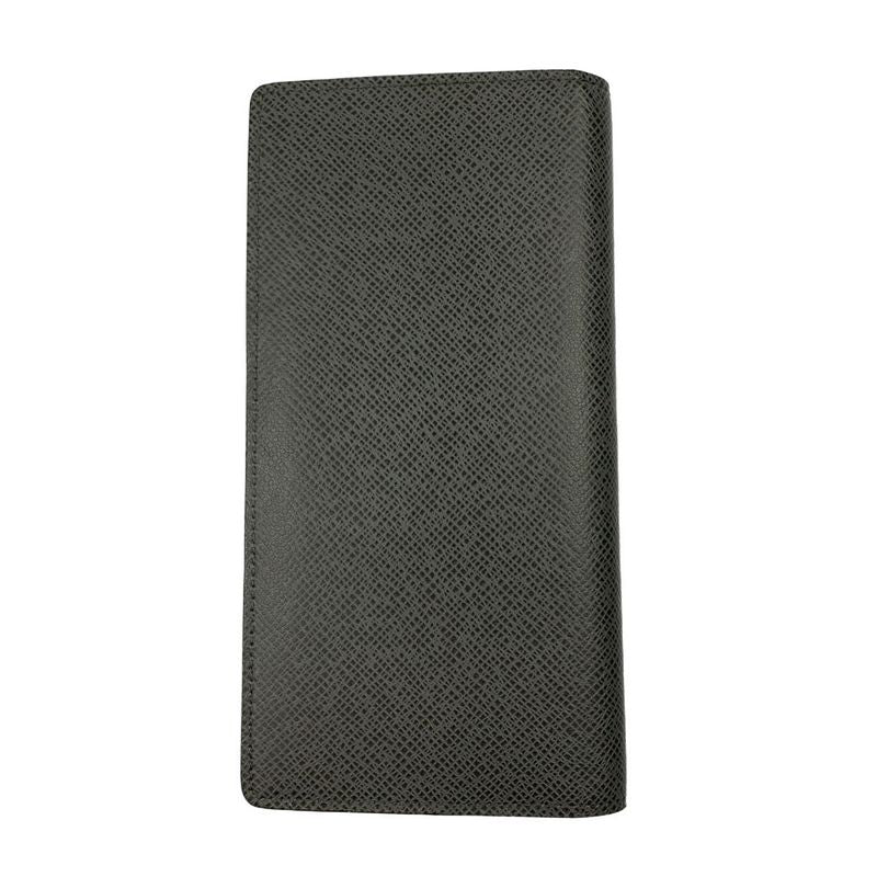 Louis Vuitton Taiga Portefeuille Brazza Folding Long Wallet M32653 Gray