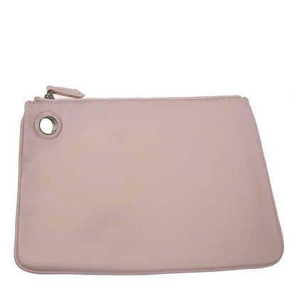 Fendi Clutch Bag Triplet Pouch Studded Black Pink Orange 35ka614