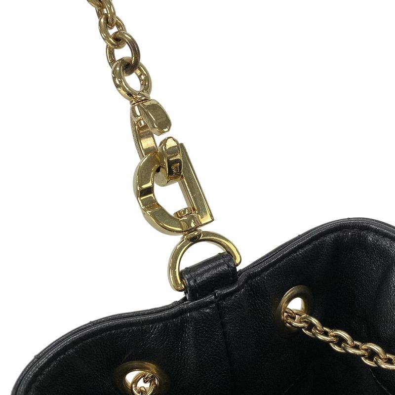 Dior/christian Dior Shoulder Bag Dior Ami Black Macrocanage Lambskin