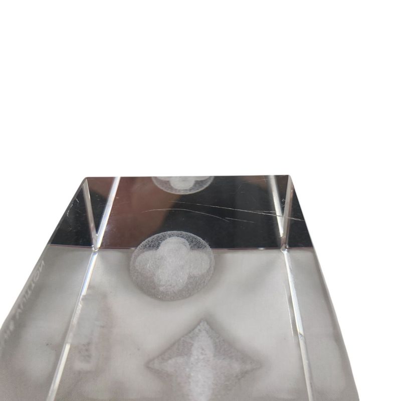Em0826 Louis Vuitton Crystal Paperweight