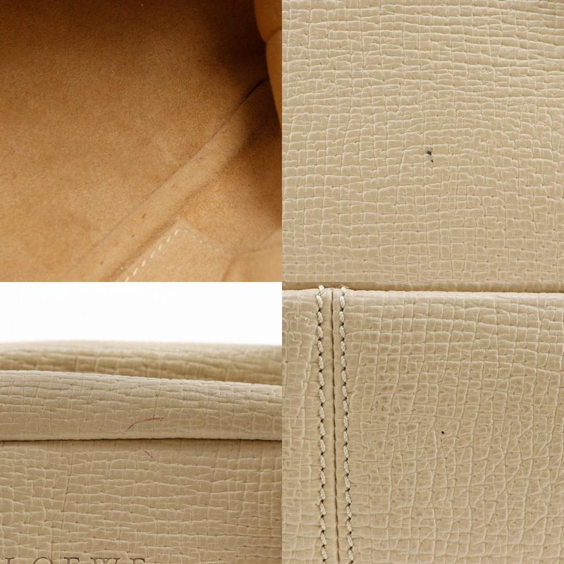 Loewe Beige Shape Push Leather Beige Women's Handbag